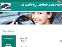 Tablet Screenshot of fsisafety.com